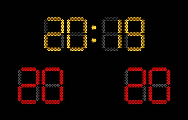 New year 2020 concept on electronic scoreboard for soccer — Stock Photo, Image
