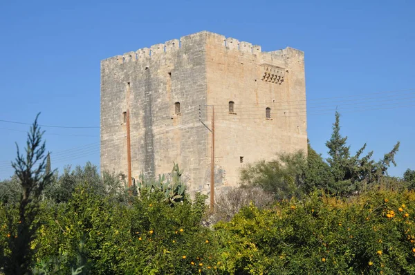 Castelo Medieval Kolossi Chipre Limassol — Fotografia de Stock