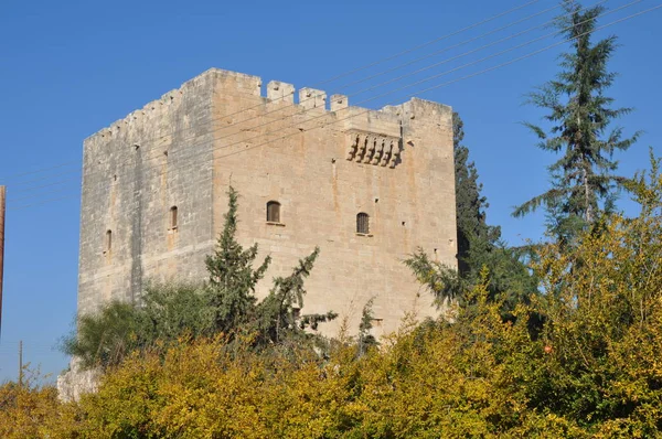 Het Middeleeuwse Kasteel Kolossi Cyprus Limassol — Stockfoto