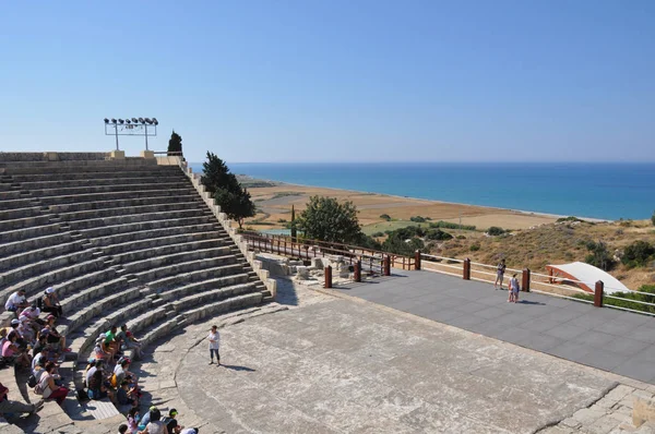 Αρχαίο Θέατρο Κουρίου Κούριον Λεμεσός Κύπρος — Φωτογραφία Αρχείου