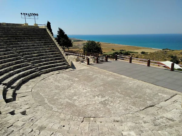 Αρχαίο Θέατρο Κουρίου Κούριον Λεμεσός Κύπρος — Φωτογραφία Αρχείου