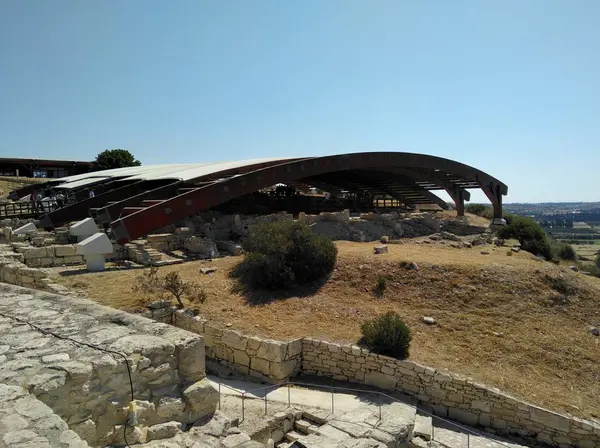 Curium Antik Tiyatro Kourion Limassol Kıbrıs — Stok fotoğraf