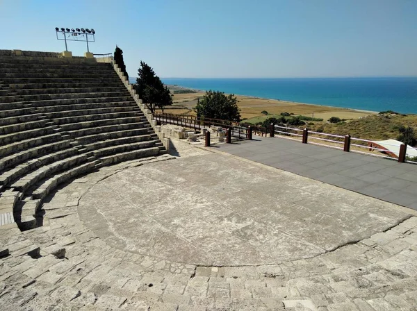 Αρχαίο Θέατρο Κουρίου Κούριον Λεμεσός Κύπρος — Φωτογραφία Αρχείου