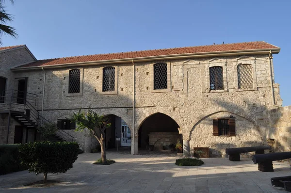 Theeval Castleoflarnaca Larnaka Кіпрі — стокове фото