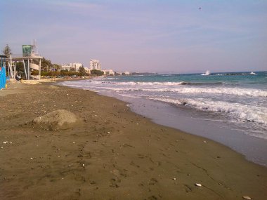 Kıbrıs'ta güzel Limasol Beach