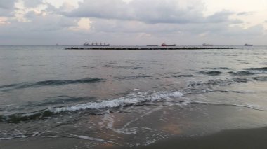 Kıbrıs'ta güzel Limasol Beach