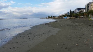 Kıbrıs'ta güzel Limasol Beach
