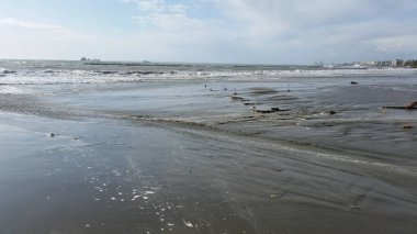 Kıbrıs'ta güzel Limasol Beach