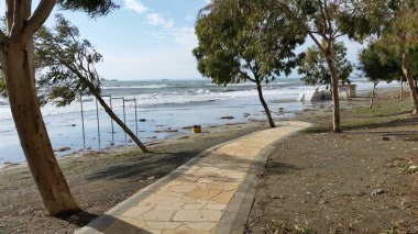 Kıbrıs'ta güzel Limasol Beach