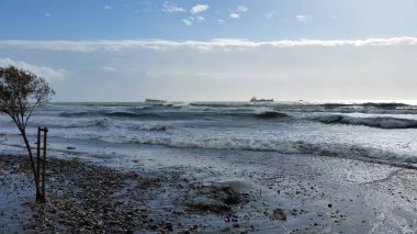 Kıbrıs'ta güzel Limasol Beach
