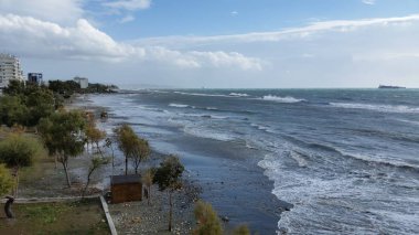 Kıbrıs'ta güzel Limasol Beach