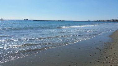 Kıbrıs'ta güzel Limasol Beach