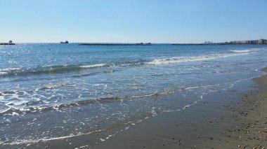 Kıbrıs'ta güzel Limasol Beach