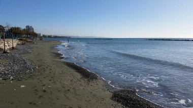 Kıbrıs'ta güzel Limasol Beach