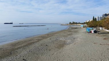 Kıbrıs'ta güzel Limasol Beach