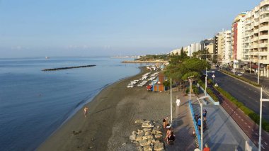 Kıbrıs'ta güzel Limasol Beach