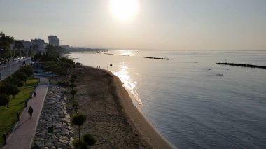 Kıbrıs'ta güzel Limasol Beach