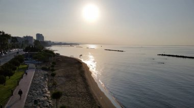 Kıbrıs'ta güzel Limasol Beach