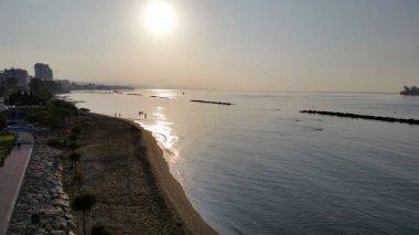 Kıbrıs'ta güzel Limasol Beach