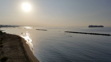 Kıbrıs'ta güzel Limasol Beach