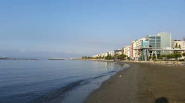 Kıbrıs'ta güzel Limasol Beach