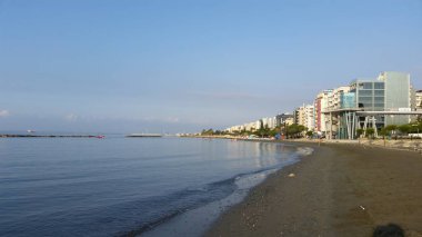 Kıbrıs'ta güzel Limasol Beach