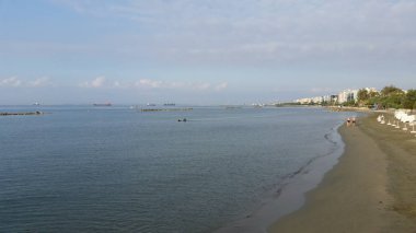 Kıbrıs'ta güzel Limasol Beach