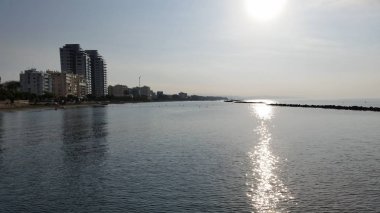 Kıbrıs'ta güzel Limasol Beach