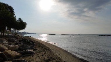 Kıbrıs'ta güzel Limasol Beach