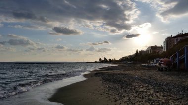 Kıbrıs'ta güzel Limasol Beach