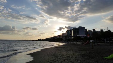 Kıbrıs'ta güzel Limasol Beach