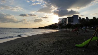 Kıbrıs'ta güzel Limasol Beach