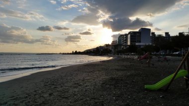 Kıbrıs'ta güzel Limasol Beach