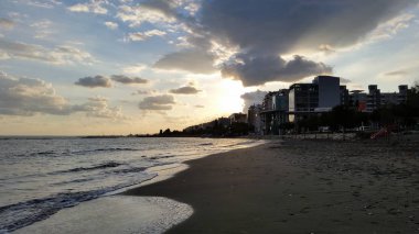 Kıbrıs'ta güzel Limasol Beach