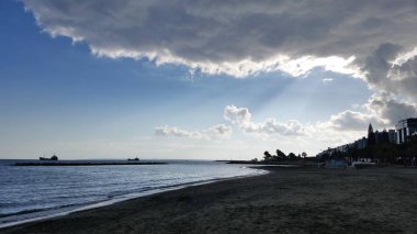 Kıbrıs'ta güzel Limasol Beach