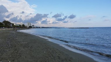 Kıbrıs'ta güzel Limasol Beach