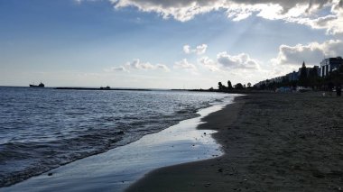 Kıbrıs'ta güzel Limasol Beach