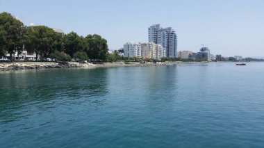 Kıbrıs'ta güzel Limasol Beach
