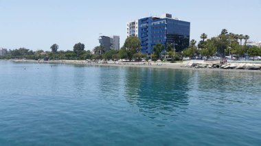 Kıbrıs'ta güzel Limasol Beach