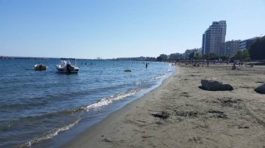Kıbrıs'ta güzel Limasol Beach
