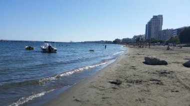 Kıbrıs'ta güzel Limasol Beach