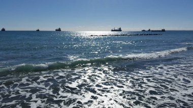 Kıbrıs'ta güzel Limasol Beach