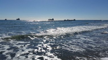 Kıbrıs'ta güzel Limasol Beach