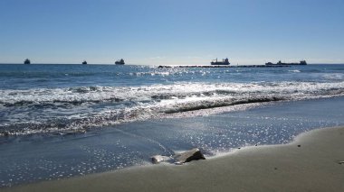 Kıbrıs'ta güzel Limasol Beach