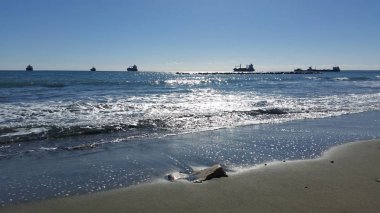 Kıbrıs'ta güzel Limasol Beach