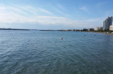 Kıbrıs'ta güzel Limasol Beach