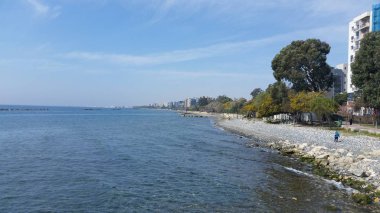 Kıbrıs'ta güzel Limasol Beach