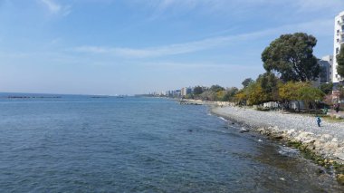 Kıbrıs'ta güzel Limasol Beach