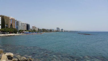 Kıbrıs'ta güzel Limasol Beach