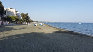 Kıbrıs'ta güzel Limasol Beach